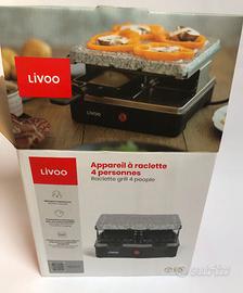 Piastra Raclette Grill Livoo 4 Persone Nuova