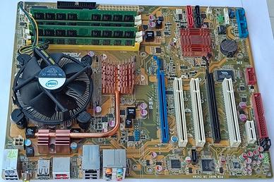 SCHEDA MADRE ASUS P5K,8GB RAM,INTEL CORE DUO E8400