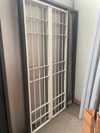 Grata inferriata 2ante 100x210 bianco