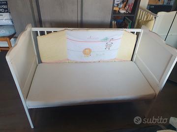 lettino con sbarre 3 posizioni  124*66*87H 