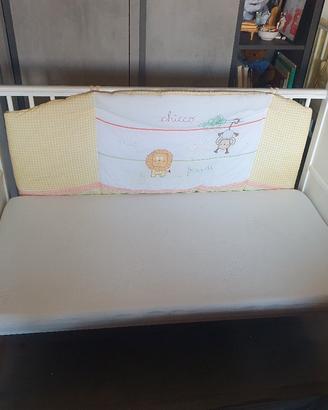 lettino con sbarre 3 posizioni  124*66*87H 