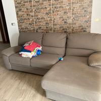 divano letto con penisola come nuovo