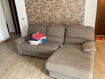 divano letto con penisola come nuovo