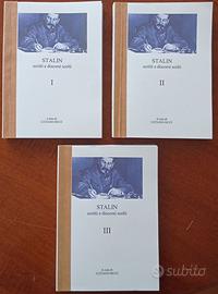 Stalin Scritti e discorsi scelti - 3 vol.