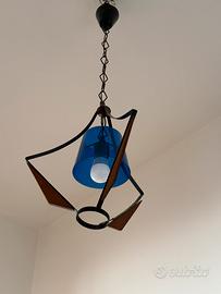 Lampada a sospensione di sesign anni 50/60