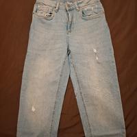 jeans mom strappato da donna