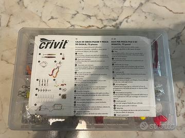 Box per pesca con 73 pezzi