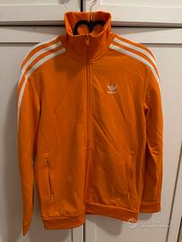 Adidas originals felpa track jacket arancione tagl