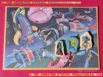 ATLAS UFO ROBOT Vintage 1978 ALBUM disegno GOMMINE