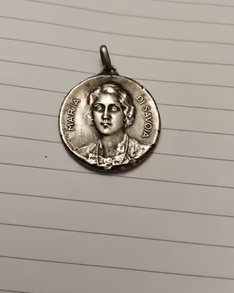 Maria di Savoia medaglia in argento 800