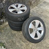 Set 4 cerchi + gomme invernali 205/55 R17