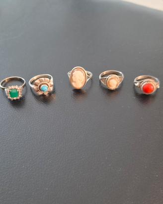 Anelli in argento 