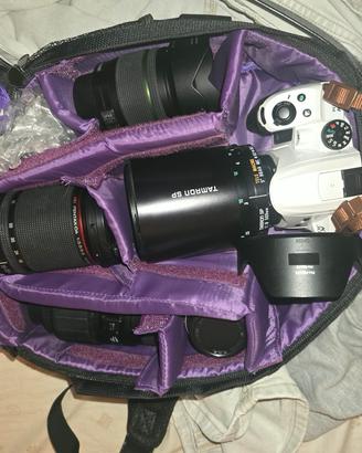 Pentax K30 con molti obiettivi, condizioni buone
