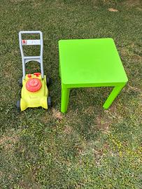 Tagliaerba+ tavolino bambino