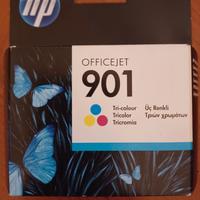 N. 5 CARTUCCE ORIGINALI HP OFFICEJET 901 TRICROMIA