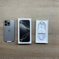 Iphone 16 pro 128 gb Titanio naturale + cover orig