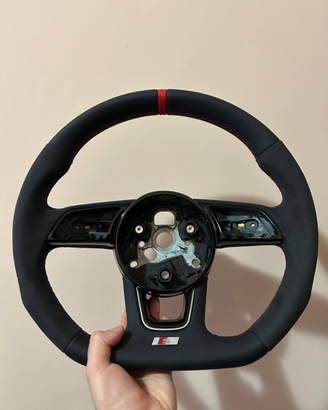 NUOVO Volante per Audi S-Line Pelle e Alcantara