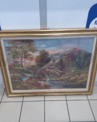 QUADRO ALBERTI MULINO NEL BOSCO