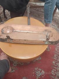 porta oggetti in rame da camino