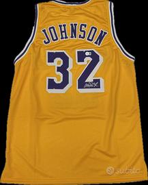 Maglia magic johnson firmata autenticata