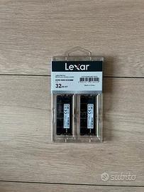 RAM Lexar 32GB DDR5 5600MHz SODIMM Nuova