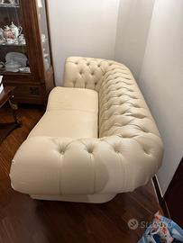 Divani in pelle beige