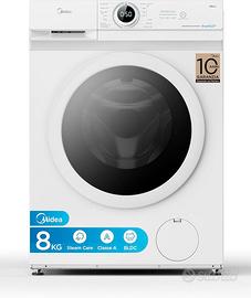 Lavatrice Midea 8kg Classe A - Efficienza - Slim 