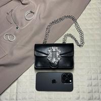 Borsa Nera con Strass