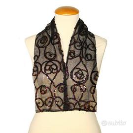 Piccola sciarpa decorata con pailettes