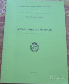 Scienze fisiche e naturali Lincei Serie IX vol XVI