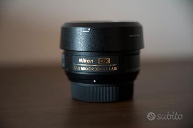 Nikon DX 35mm 1.8 AF-S + filtro raggi uv