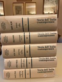 Storia d’Italia Contemporanea – 5 volumi De Felice