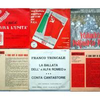 Raccolta dischi vinile canti-ballate antifasciste