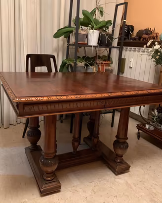 Tavolo in ciliegio allungabile anni 30’-40’