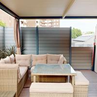 Salotto da giardino / esterno in rattan con tavolo