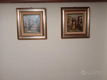 coppia di quadri restaurati. A. Grimaldi 