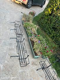 Portavasi ferro battuto