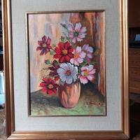 Dipinto ad olio. Natura morta. D. Mancia.