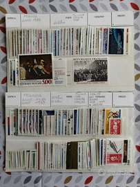 Francobolli nuovi anni 1988/90