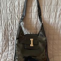 BORSA A SPALLA DONNA PELLELUCIDA NERA