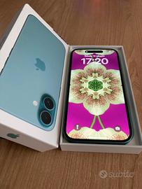 iPhone 16 128GB Verde Acqua 