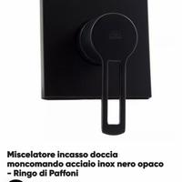 Miscelatore incasso doccia paffoni nero