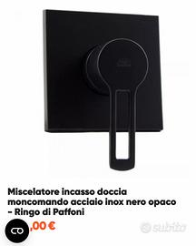 Miscelatore incasso doccia paffoni nero