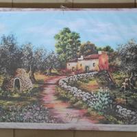 Stampa su tela con telaio misu 60x120 salento mare