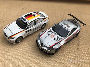 SCALEXTRIC slot car BMW 320 + MERCEDES SLR 1/32