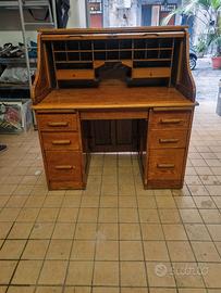 Scrittoio Vintage a Serrandina in Legno Massello