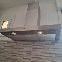 Cappa cucina aspirante acciaio larg.90 cm