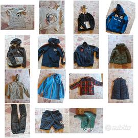 Lotto vestiti bimbo 2-7 anni felpe giacche maglie