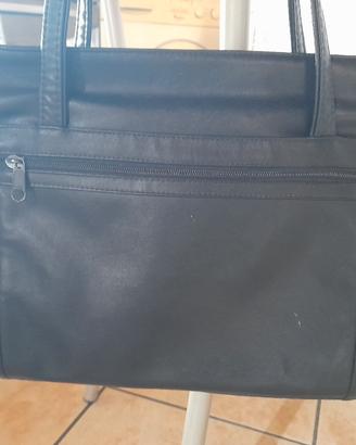 borsa pelle nera