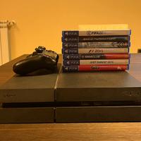 PS4, 2 joystick e giochi vari